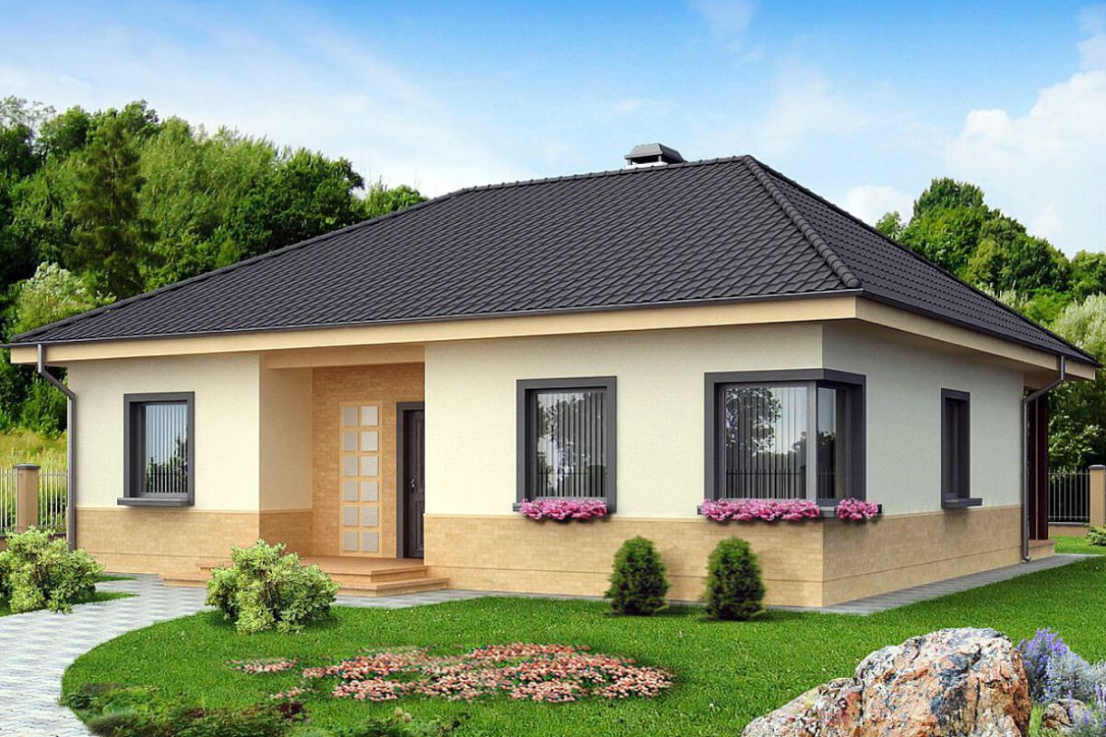Дом из газобетона 110 м²