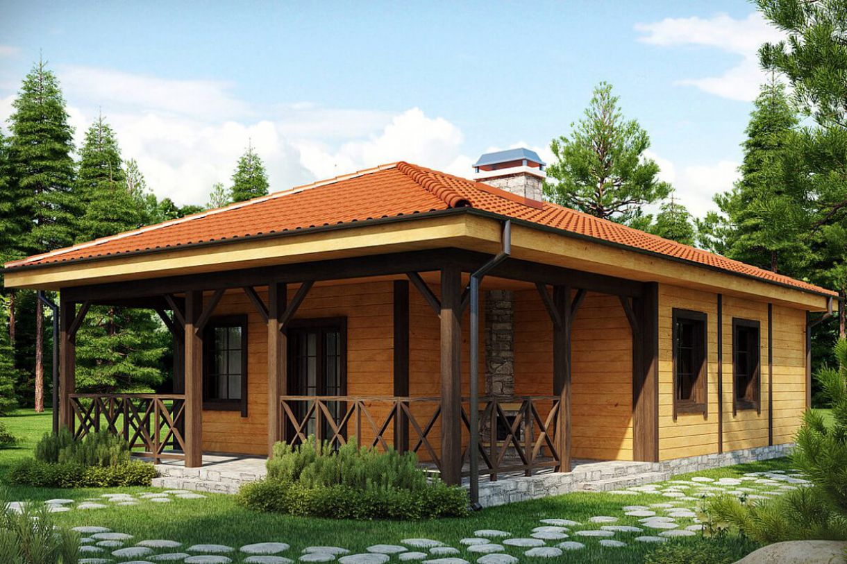 Каркасный дом 65 м²